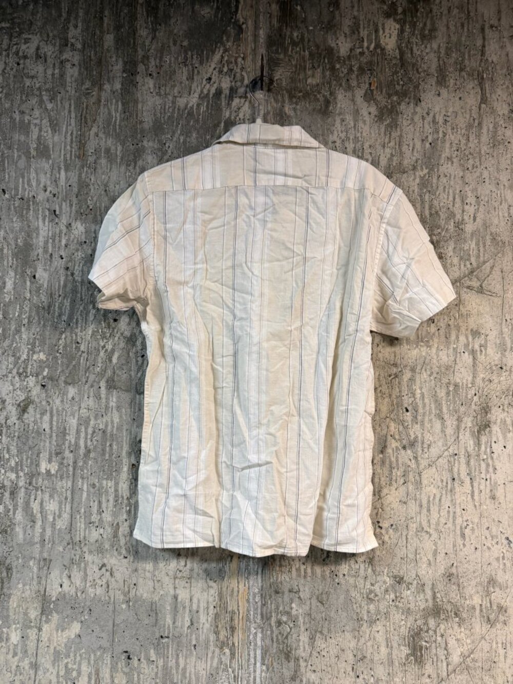 TAYLOR STITCH Men's The Short Sleeve Hawthorne Size 40/M in Fog Stripe - Picture 5 of 11